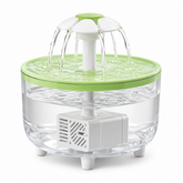 Fuente de agua para perros y gatos tipo flor con filtro 1.4l