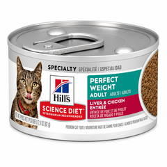 Alimento húmedo para gato Hill's Science Diet Perfect Weight Adult Hígado y Pollo 2.9oz