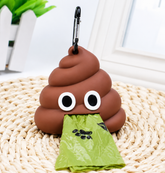Dispensador de bolsas para desechos POO con mosquetón