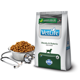 Alimento para perro Vet Life Obesity Diabetic 2 kg