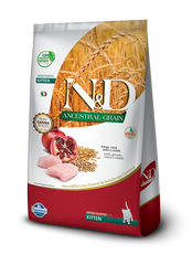 Alimento para gato N&D Ancestral Kitten Pollo, Granada, Avena y Cebada 1.5 kg