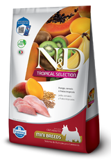 Alimento para perro N&D Tropical Selection Mini Adult Pollo y Frutas Tropicales 2.5 kg
