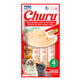 Snack para gato Inaba Churu Tuna con Cangrejo (4 piezas x 14g)