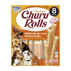 Snack para perro Churu Rolls 8 piezas - pollo 96 g