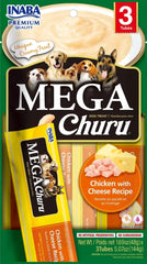 Snack para perro Inaba Mega Churu 3 piezas - pollo con queso 144 g