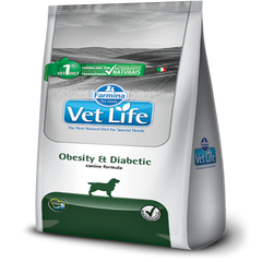 Alimento para perro Vet Life Obesity Diabetic 2 kg
