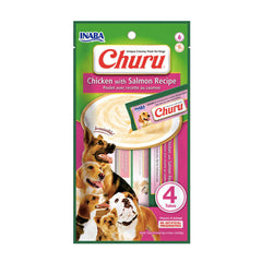Snack para perro Inaba Churu Pollo y Salmón 56g (4 piezas x 14g)
