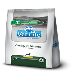 Alimento para perro Vet Life Obesity Diabetic Mini 2 kg