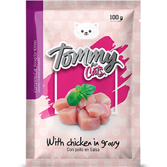 Pouch para gatito Tommy sabor pollo en salsa