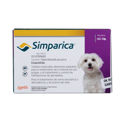 Antiparasitario para perro Simparica 10 mg – 1 tableta (2.5 a 5 kg)