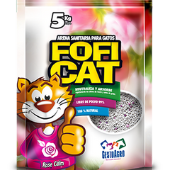 Arena para gato FOFICAT aroma rosa 5 kg