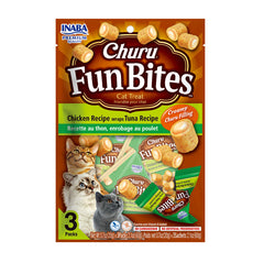 Churu Snack Para Gato Fun Bites de Pollo con Atún Inaba – 3 unidades x 20 g