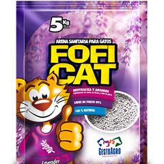 Arena para gato FOFICAT aroma lavanda 5 kg