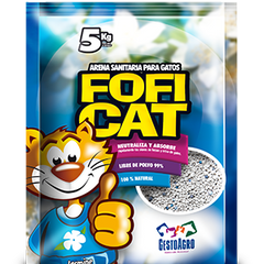 Arena para gato FOFICAT aroma jazmín 5 kg