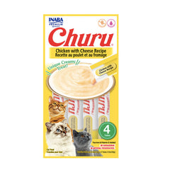 Snack Para Gato Cremoso Inaba Churu Pollo y Queso – 4 unidades x 14 g
