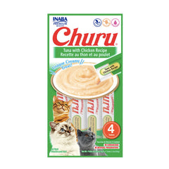 Snack Para Gato Cremoso Inaba Churu Atún y Pollo – 4 unidades x 14 g