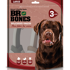 Huesitos masticables BR Bones para perro x3 unidades