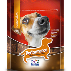 Snack para perro Brownies Performance 200 g