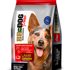 Alimento para perro adulto BR Pure sabor cordero