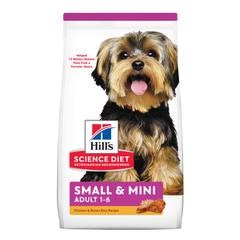 Alimento para perro Hill's Science Diet Small & Mini Adult 1-6 Pollo y Arroz 2kg