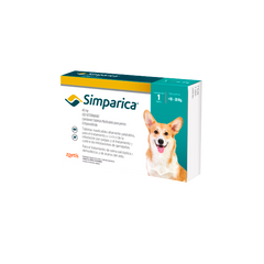 Antiparasitario para perro Simparica 40 mg – 1 tableta (10.1 a 20 kg)