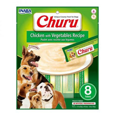 Snack para perro Inaba Churu 8 piezas - pollo con vegetales 160 g