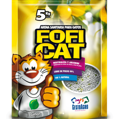 Arena para gato FOFICAT aroma limón 5 kg
