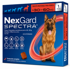 NexGard Spectra Antiparasitario para Perros de 30 a 60 kg | Boehringer Ingelheim