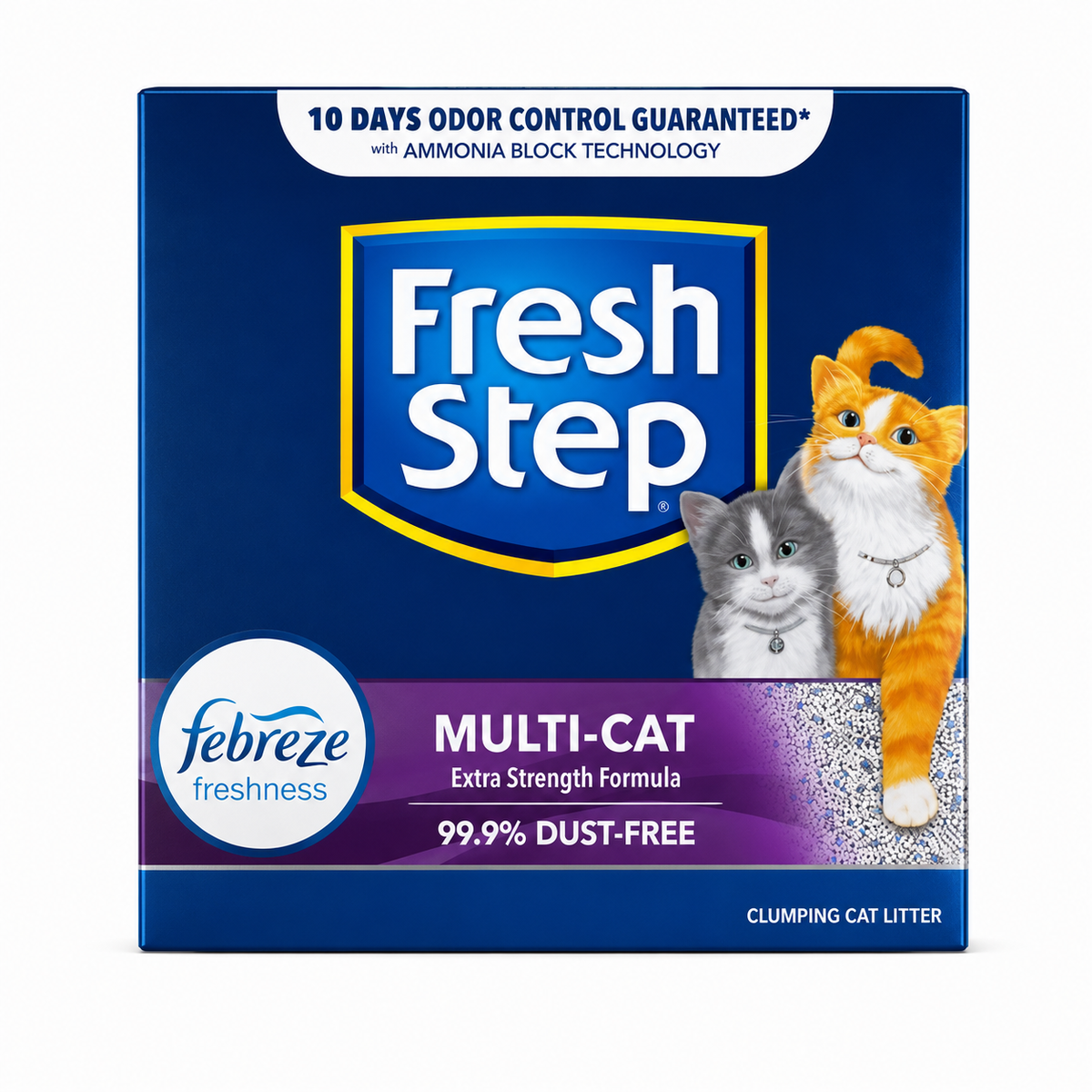 Arena para Gatos Fresh Step Multi-Cat con Febreze Control de Olores