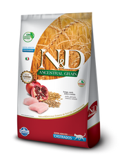 Alimento para Gato N&D Ancestral Grain Castrados Pollo y Granada.