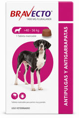 Bravecto Antipulgas y Garrapatas para Perros de 40 a 56 kg | 1 Tableta Masticable MSD