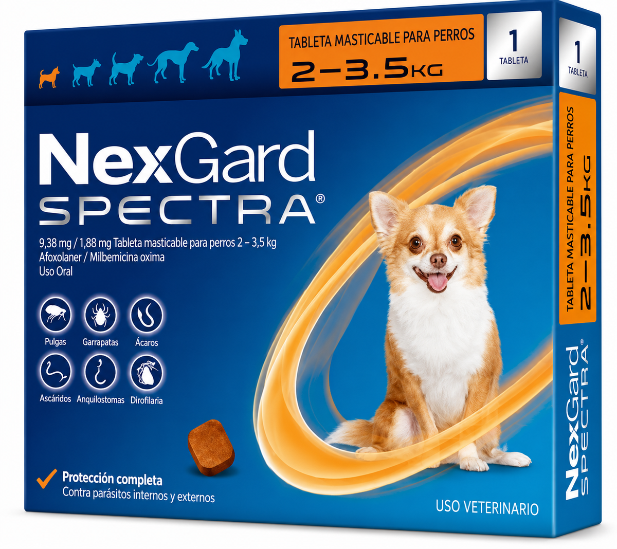 NexGard Spectra Antiparasitario para Perros de 2 a 3.5 kg | Boehringer Ingelheim