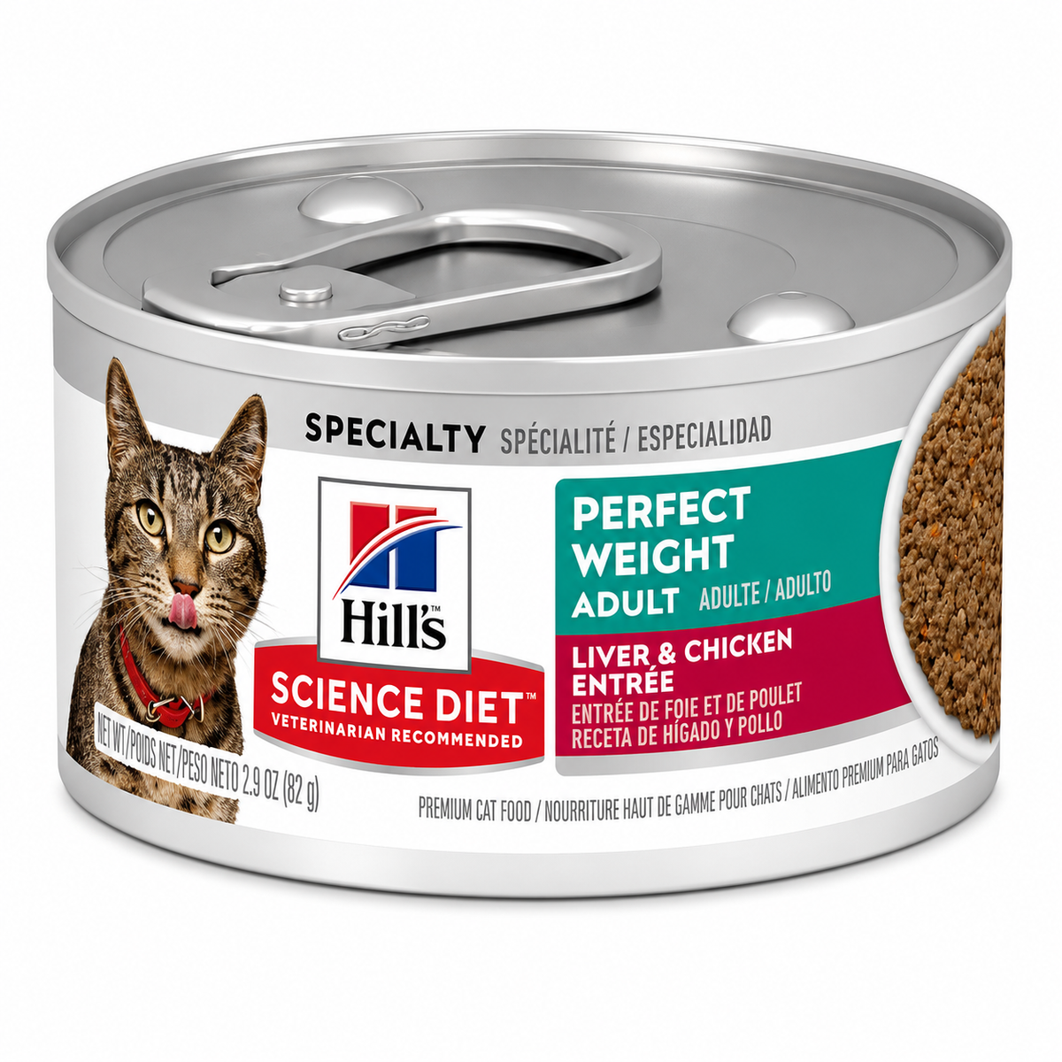 Alimento húmedo para gato Hill's Science Diet Perfect Weight Adult Hígado y Pollo 2.9oz