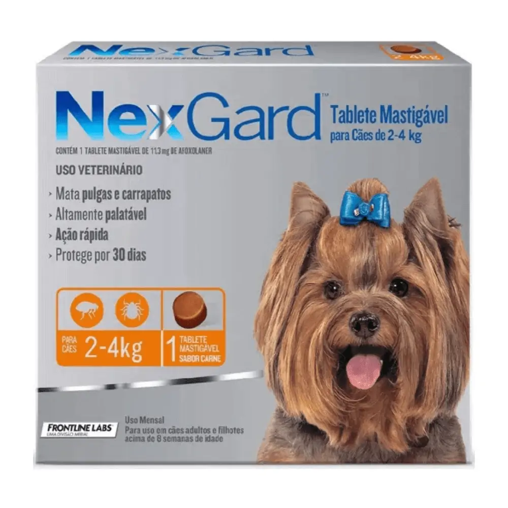 Antipulgas Nexgard perros 2-4kg (1 tableta)