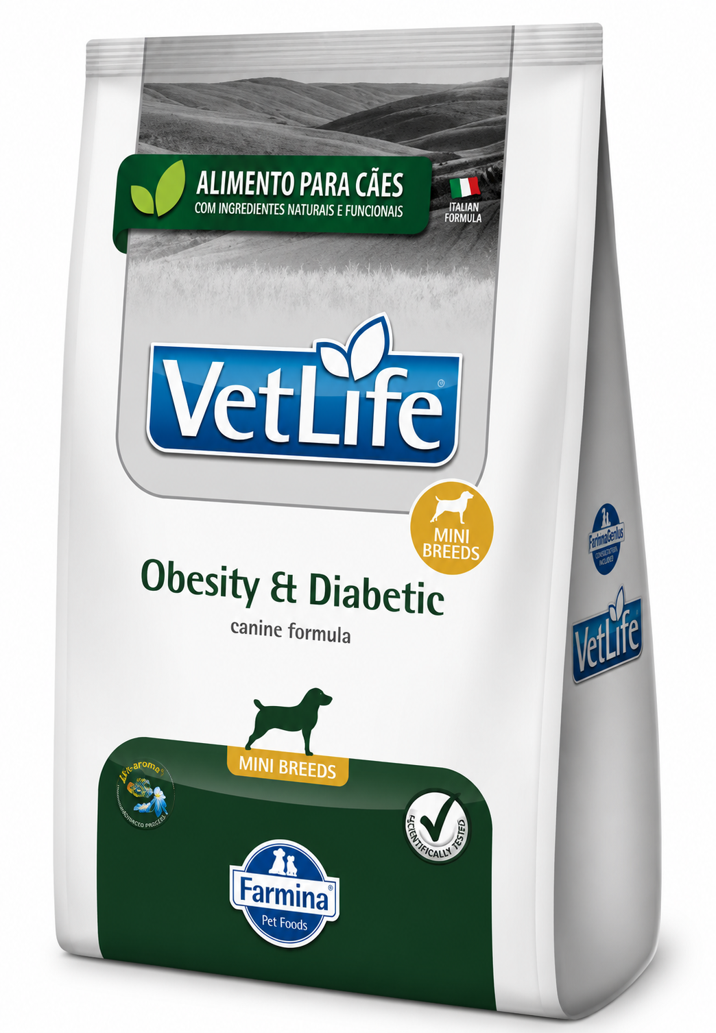 Alimento para perro Vet Life Obesity Diabetic Mini 2 kg