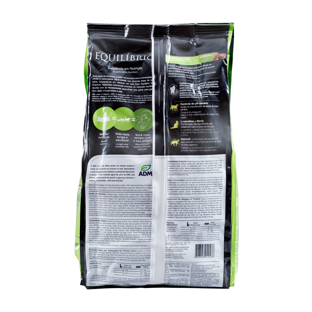 Alimento para gato adulto castrado 7+ Equilíbrio 1.5 kg