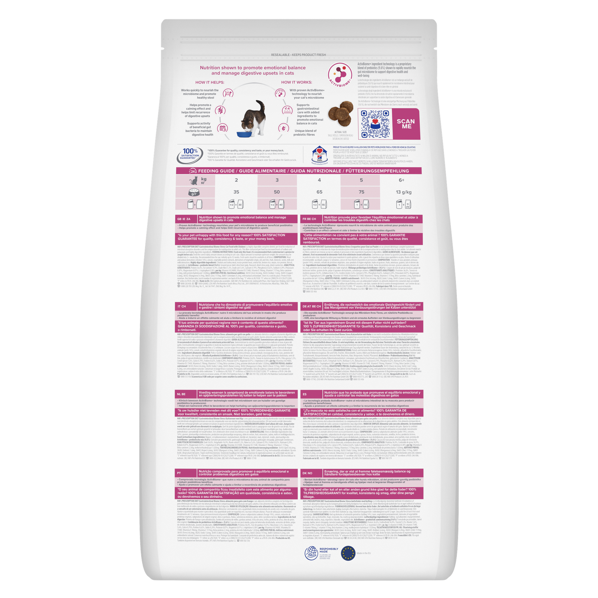 Alimento para gato Hill's Prescription Diet Gastrointestinal Biome 1.8kg