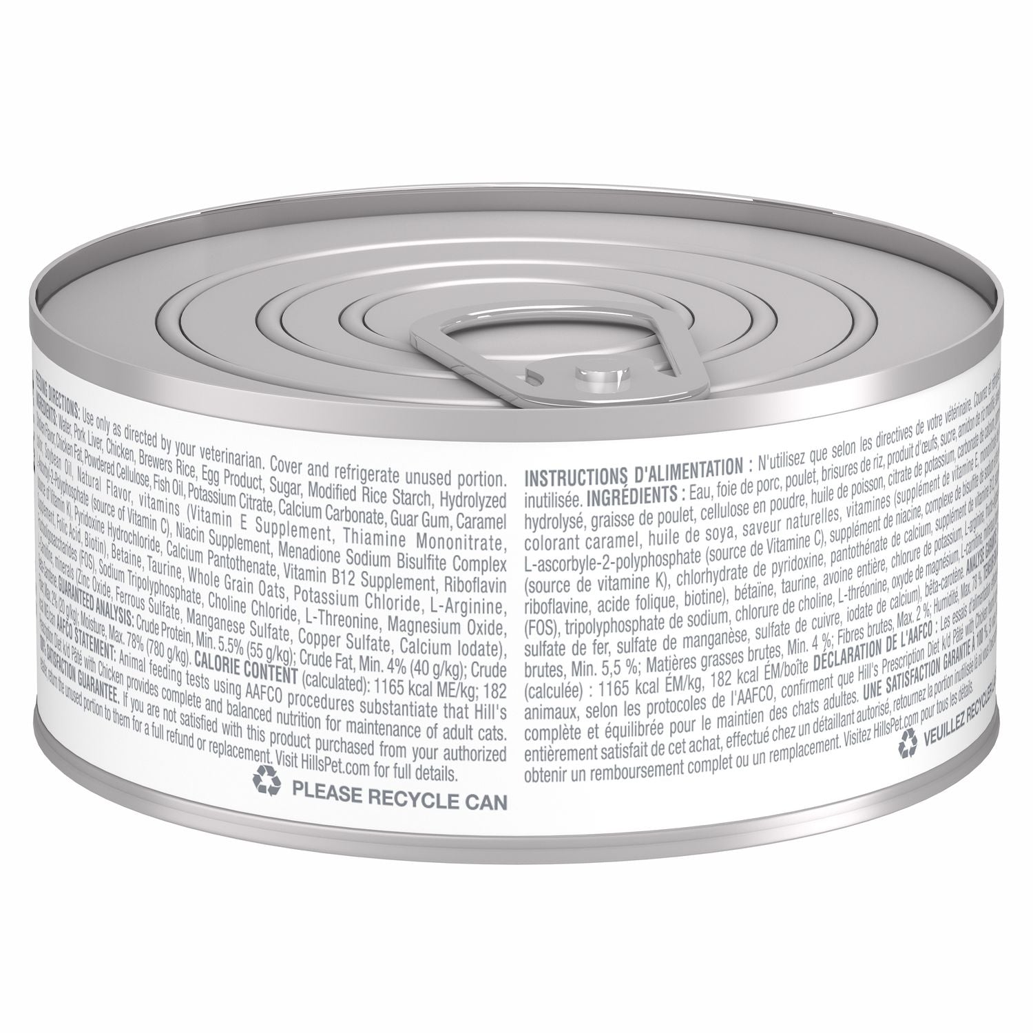 Alimento húmedo para gato Hill's Prescription Diet k/d Kidney Care Estofado de Pollo y Vegetales 5.5oz