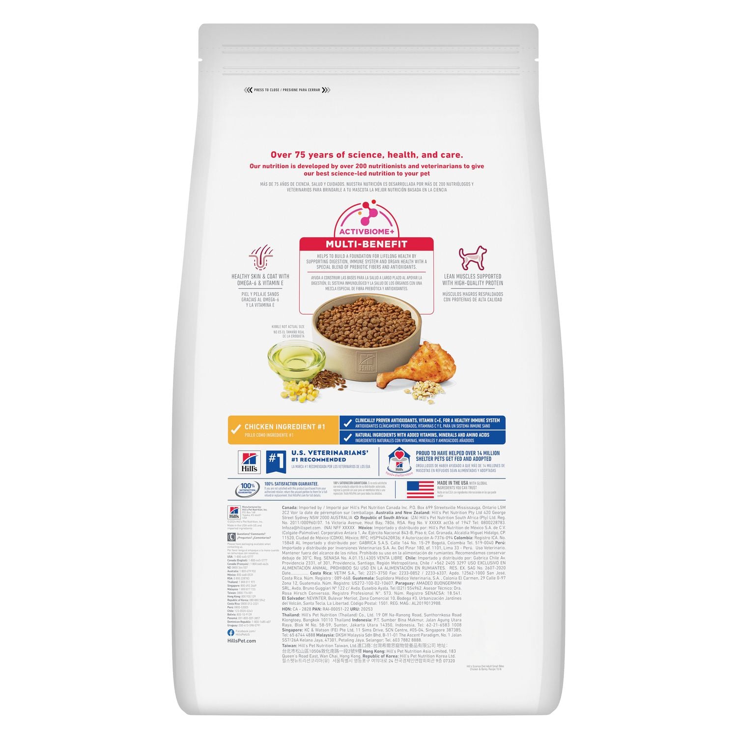Alimento para perro Hill's Science Diet Adult 1-6 Small Bites 2kg