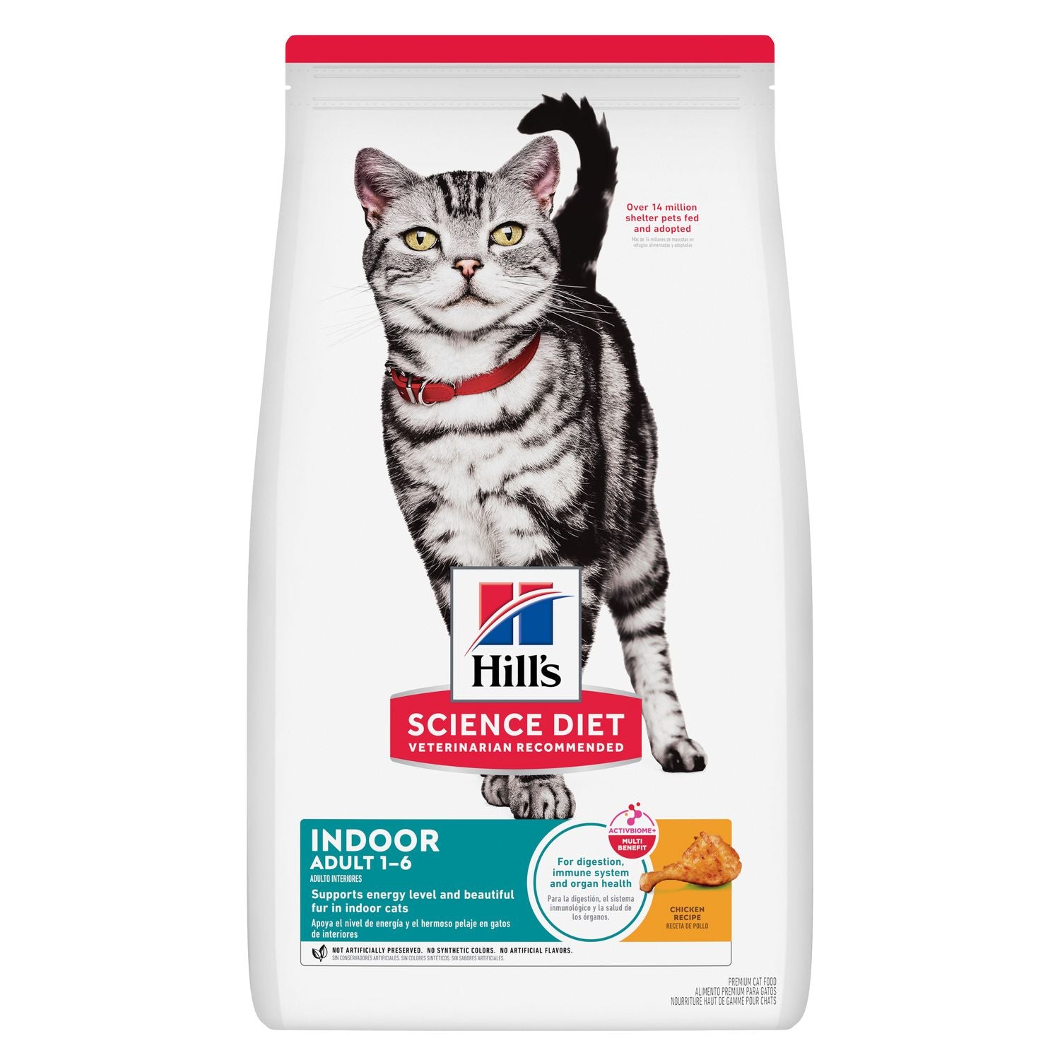 Alimento para gato Hill's Science Diet Indoor Adult 1-6 Pollo 1.8kg