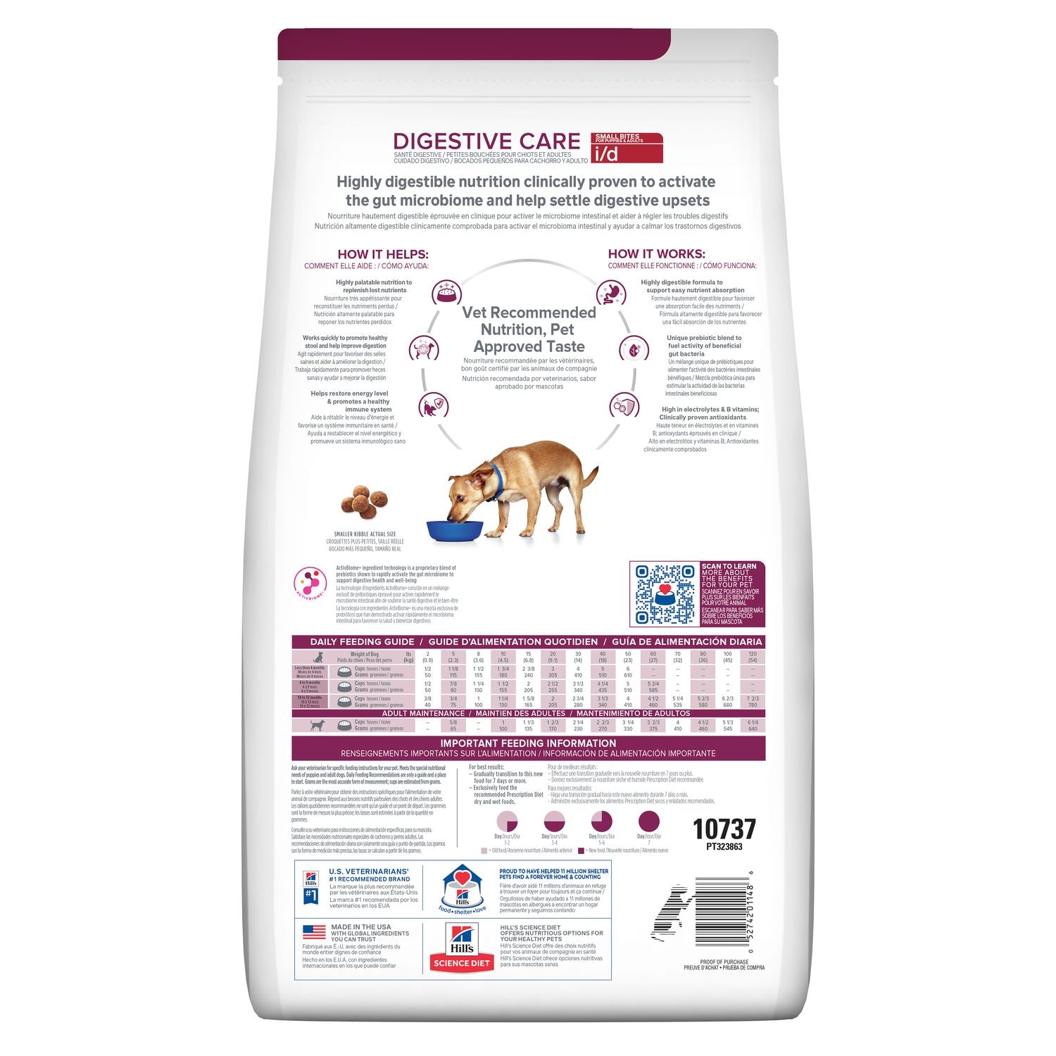 Alimento para perro Hill's Prescription Diet i/d Digestive Care Small Bites 1.5kg