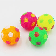 Pelota con luz y sonido para perro – Diseño de balón 7.5 cm
