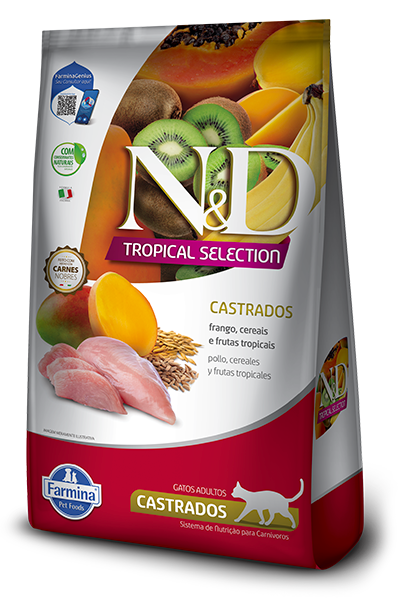 Alimento para gato N&D Tropical Selection Castrados Pollo