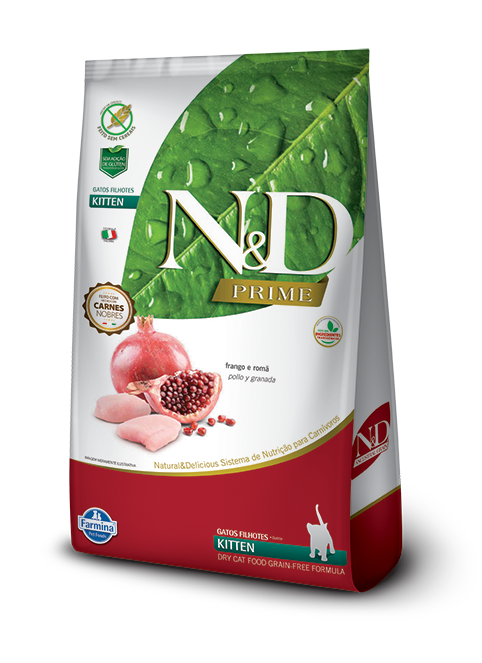 Alimento para gato N&D Prime Kitten Pollo y Granada 1.5 kg