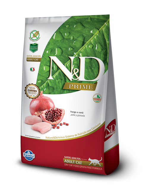 Alimento para gato N&D Prime Adult Cat Pollo y Granada 1.5 kg
