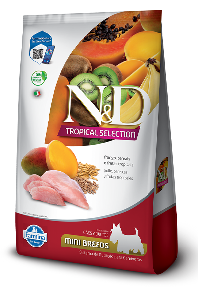 Alimento para perro N&D Tropical Selection Mini Adult Pollo y Frutas Tropicales 2.5 kg
