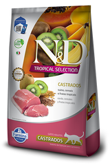 Alimento para gato N&D Tropical Selection Castrados Cerdo y Frutas Tropicales 1.5 kg