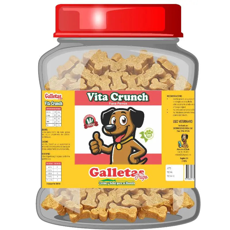 Snack para Perros Vita Crunch Galletas 1 kg