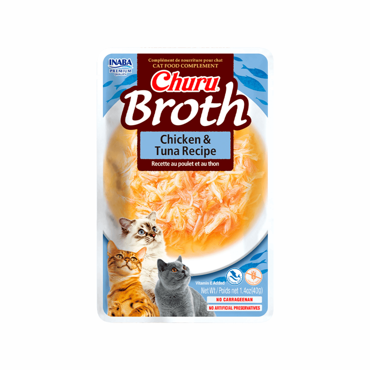 Snack Húmedo para Gato Inaba Churu Broth Pollo y Atún