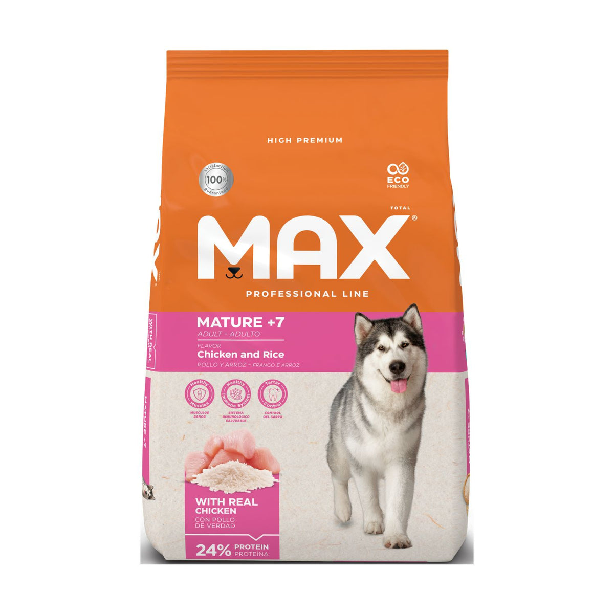 Alimento para Perro Senior Max Professional Line Mature +7 Pollo y Arroz